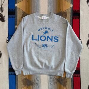 Vintage Y2K Detroit Lions Crewneck Sweatshirt Size Large Football NFL